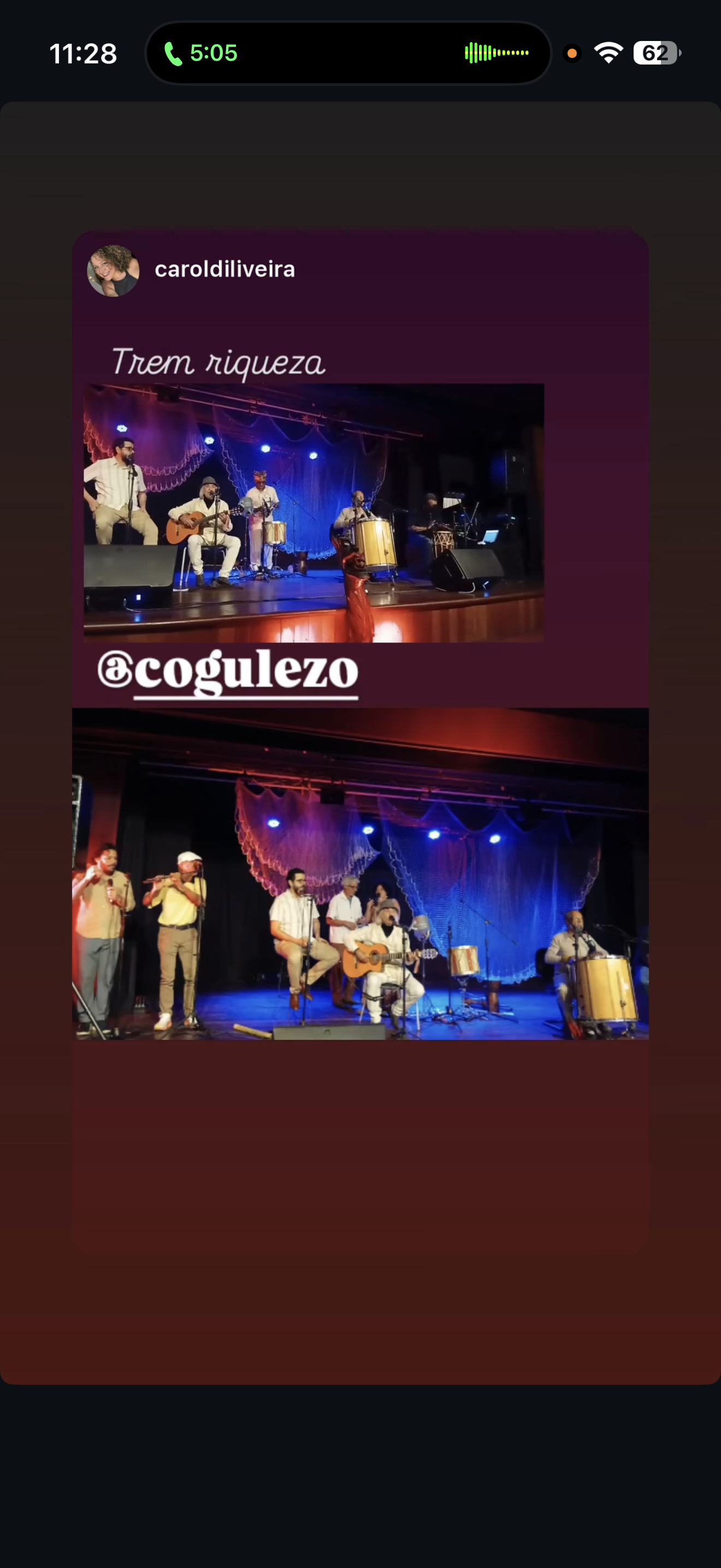 Cogulezo ao vivo