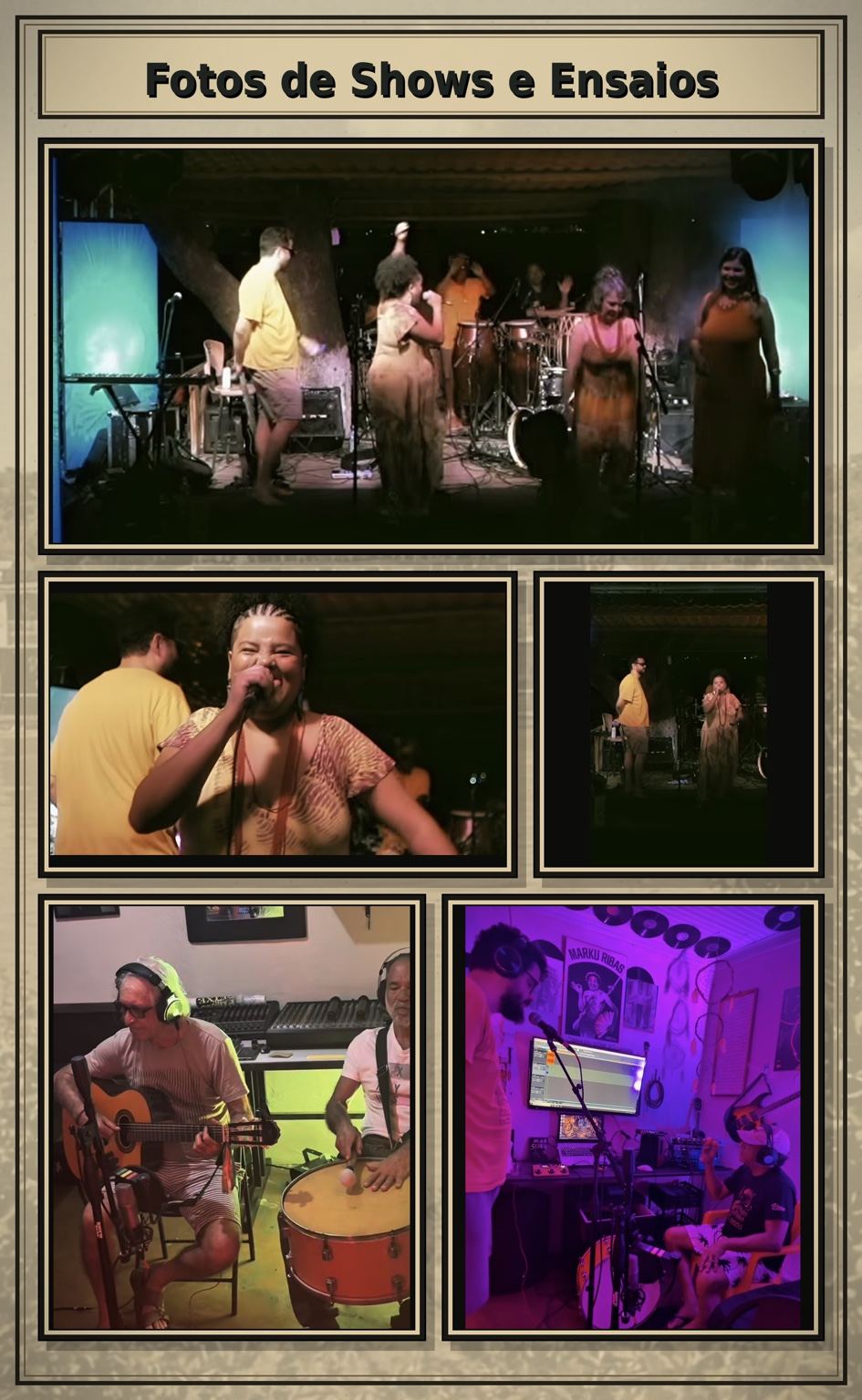 Fotos de shows e ensaios da Cogulezo